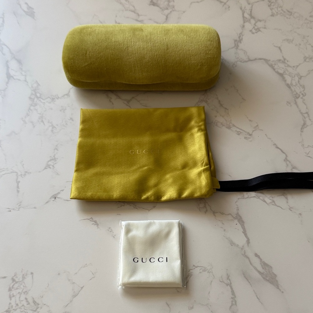 Gucci Yellow Sunglasses Case